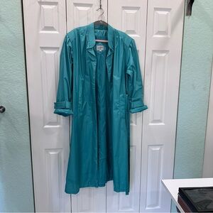 Windsor Teal Trench Coat